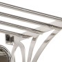 Luggage rack with hangers and wall mirror aluminum by vidaXL, Hat and coat racks - Ref: Foro24-357831, Price: 153,94 €, Disco...