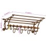 Luggage rack with aluminum wall hooks by vidaXL, Hat and coat racks - Ref: Foro24-357833, Price: 130,50 €, Discount: %