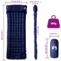 Colchón de camping autoinflable con almohada 1 persona azul de vidaXL, Colchonetas para dormir - Ref: Foro24-4007098, Precio:...