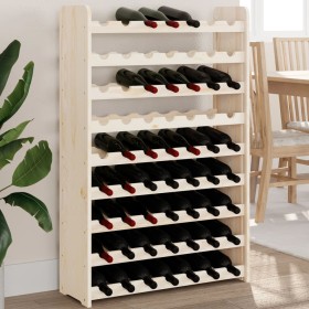 Solid pine wood wine rack 72.5x25x111.5 cm by vidaXL, Wine racks - Ref: Foro24-4007561, Price: 56,79 €, Discount: %