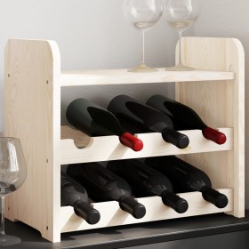 Bottle rack with solid pine wood top board 43x25x37 cm by vidaXL, Wine racks - Ref: Foro24-4007556, Price: 22,26 €, Discount: %