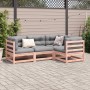 Set aus 4 Gartensofas mit Kissen aus Douglasienholz von vidaXL, Gartensets - Ref: Foro24-3299414, Preis: 421,26 €, Rabatt: %