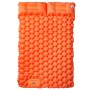 Colchón de camping autoinflable y almohadas 2 personas naranja de vidaXL, Colchonetas para dormir - Ref: Foro24-4007100, Prec...