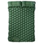 Colchón de camping autoinflable con almohadas 2 personas verde de vidaXL, Colchonetas para dormir - Ref: Foro24-4007102, Prec...