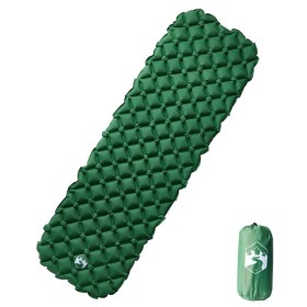 Colchón inflable de camping para 1 persona verde 190x58x6 cm de vidaXL, Colchonetas para dormir - Ref: Foro24-4007116, Precio...