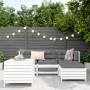 5-piece garden sofa set made of solid white pine wood by vidaXL, Garden sets - Ref: Foro24-3250493, Price: 406,43 €, Discount: %