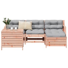 5-piece garden sofa set made of solid Douglas fir wood by vidaXL, Garden sets - Ref: Foro24-3250498, Price: 339,21 €, Discoun...