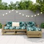 Set Gartensofas 4 Stück imprägniertes Kiefernholz von vidaXL, Gartensets - Ref: Foro24-3250795, Preis: 250,98 €, Rabatt: %