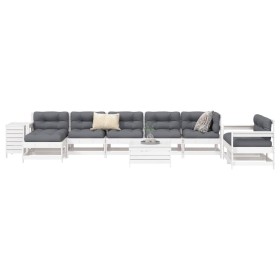 Garden sofa set, 10 pieces, solid white pine wood by vidaXL, Garden sets - Ref: Foro24-3250673, Price: 691,99 €, Discount: %