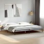 Estructura cama madera ingeniería metal gris Sonoma 180x200 cm de vidaXL, Camas y somieres - Ref: Foro24-845004, Precio: 113,...