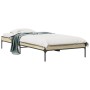 Estructura cama madera ingeniería metal roble Sonoma 100x200 cm de vidaXL, Camas y somieres - Ref: Foro24-845027, Precio: 73,...