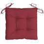 Cojines silla de jardín 4 uds tela Oxford rojo tinto 40x40x7 cm de vidaXL, Cojines para sillas y sofás - Ref: Foro24-361478, ...