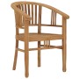 Garden chair 2 units solid teak wood by vidaXL, Garden chairs - Ref: Foro24-49429, Price: 242,36 €, Discount: %