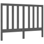 Double bed frame with gray solid wood headboard by vidaXL, Beds and slatted bases - Ref: Foro24-3193768, Price: 169,99 €, Dis...