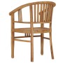 Garden chair 2 units solid teak wood by vidaXL, Garden chairs - Ref: Foro24-49429, Price: 242,36 €, Discount: %