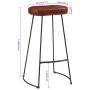 Taburetes de bar Gavin 2 uds marrón oscuro 44x37,5x78 cm de vidaXL, Taburetes de cocina - Ref: Foro24-358921, Precio: 92,00 €...