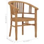 Garden chair 2 units solid teak wood by vidaXL, Garden chairs - Ref: Foro24-49429, Price: 242,36 €, Discount: %