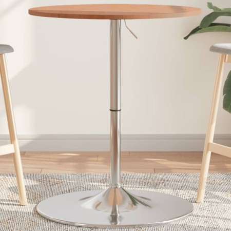 Solid beech wood high table Ø60x89.5 cm by vidaXL, Kitchen and dining tables - Ref: Foro24-3270625, Price: 89,85 €, Discount: %