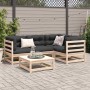 5-piece garden sofa set with solid pine wood and cushions by vidaXL, Garden sets - Ref: Foro24-3299423, Price: 454,25 €, Disc...