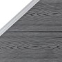 Panel de valla WPC gris 95x(105-180) cm de vidaXL, Paneles de vallas - Ref: Foro24-49071, Precio: 195,96 €, Descuento: %