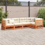 Set mit 5 Gartensofas mit Kissen aus Zirbenholz wachsbraun von vidaXL, Gartensets - Ref: Foro24-3299435, Preis: 586,77 €, Rab...