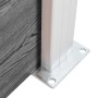 Gray WPC Fence Panel 95x(105-180) cm by vidaXL, fence panels - Ref: Foro24-49071, Price: 181,77 €, Discount: %