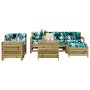 7-piece garden sofa set made of impregnated pine wood by vidaXL, Garden sets - Ref: Foro24-3250523, Price: 484,35 €, Discount: %