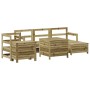 Set Gartensofas 7 Stück imprägniertes Kiefernholz von vidaXL, Gartensets - Ref: Foro24-3250523, Preis: 484,35 €, Rabatt: %