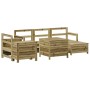 Set Gartensofas 7 Stück imprägniertes Kiefernholz von vidaXL, Gartensets - Ref: Foro24-3250535, Preis: 497,19 €, Rabatt: %