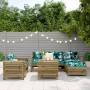 7-piece garden sofa set made of impregnated pine wood by vidaXL, Garden sets - Ref: Foro24-3250535, Price: 497,19 €, Discount: %