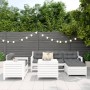 7-piece garden sofa set made of solid white pine wood by vidaXL, Garden sets - Ref: Foro24-3250537, Price: 541,33 €, Discount: %