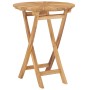 Folding garden table solid teak wood Ø 60 cm by vidaXL, Garden tables - Ref: Foro24-49437, Price: 117,21 €, Discount: %