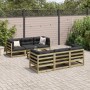 Set mit 7 Gartensofas mit Kissen aus imprägniertem Kiefernholz von vidaXL, Gartensets - Ref: Foro24-3299304, Preis: 691,99 €,...