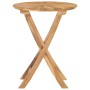 Folding garden table solid teak wood Ø 60 cm by vidaXL, Garden tables - Ref: Foro24-49437, Price: 117,21 €, Discount: %