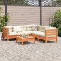 Set mit 6 Gartensofas mit Kissen aus Zirbenholz wachsbraun von vidaXL, Gartensets - Ref: Foro24-3299449, Preis: 519,27 €, Rab...