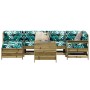 7-piece garden sofa set made of impregnated pine wood by vidaXL, Garden sets - Ref: Foro24-3250975, Price: 475,37 €, Discount: %