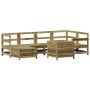 Set Gartensofas 7 Stück imprägniertes Kiefernholz von vidaXL, Gartensets - Ref: Foro24-3250975, Preis: 475,37 €, Rabatt: %