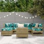 7-piece garden sofa set made of impregnated pine wood by vidaXL, Garden sets - Ref: Foro24-3250975, Price: 475,37 €, Discount: %