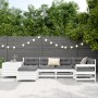 7-piece garden sofa set made of solid white pine wood by vidaXL, Garden sets - Ref: Foro24-3250977, Price: 510,40 €, Discount: %