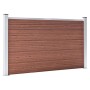 Brown WPC garden fence 180x105 cm by vidaXL, fence panels - Ref: Foro24-49072, Price: 225,16 €, Discount: %