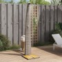 Outdoor shower made of PE rattan and gray acacia wood, measuring 55x60x224 cm. by vidaXL, Pool and spa accessories - Ref: For...