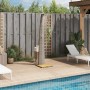 Outdoor shower made of PE rattan and gray acacia wood, measuring 55x60x224 cm. by vidaXL, Pool and spa accessories - Ref: For...