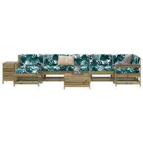 Set Gartensofas 9 Stück imprägniertes Kiefernholz von vidaXL, Gartensets - Ref: Foro24-3250659, Preis: 539,99 €, Rabatt: %