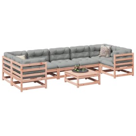 8-piece garden sofa set made of solid Douglas fir wood by vidaXL, Garden sets - Ref: Foro24-3299333, Price: 436,99 €, Discoun...