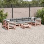 8-piece garden sofa set made of solid Douglas fir wood by vidaXL, Garden sets - Ref: Foro24-3299333, Price: 438,88 €, Discoun...