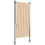 Exterior roller blind in orange and white steel fabric by vidaXL, Awnings - Ref: Foro24-368769, Price: 58,62 €, Discount: %