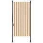 Exterior roller blind in orange and white steel fabric by vidaXL, Awnings - Ref: Foro24-368769, Price: 58,62 €, Discount: %