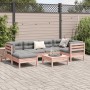 Set mit 7 Gartensofas mit Kissen aus Douglasienholz von vidaXL, Gartensets - Ref: Foro24-3299539, Preis: 544,40 €, Rabatt: %