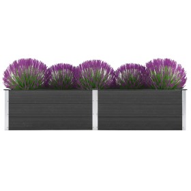 Arriate de WPC gris 250x50x54 cm de vidaXL, Maceteros y jardineras - Ref: Foro24-49057, Precio: 312,99 €, Descuento: %