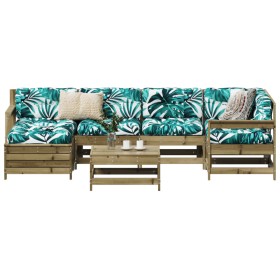 7-piece garden sofa set made of impregnated pine wood by vidaXL, Garden sets - Ref: Foro24-3250935, Price: 416,99 €, Discount: %